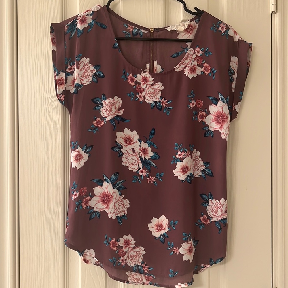 Pink Republic Purple Floral Shirt